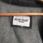 Thumbnail for Veste jeans longue foncé