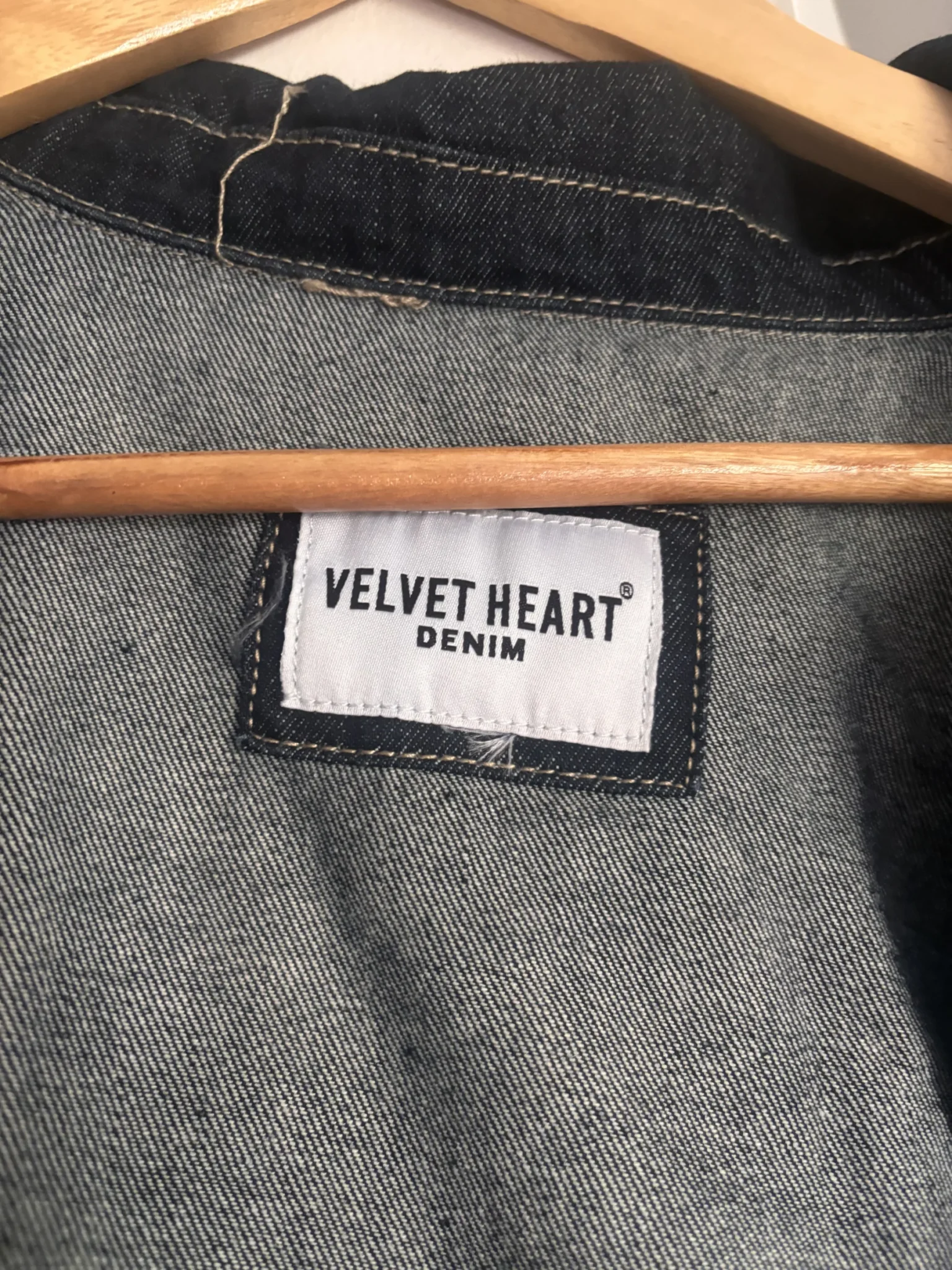 Image for Veste jeans longue foncé