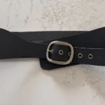 Thumbnail for Large ceinture en cuir grise