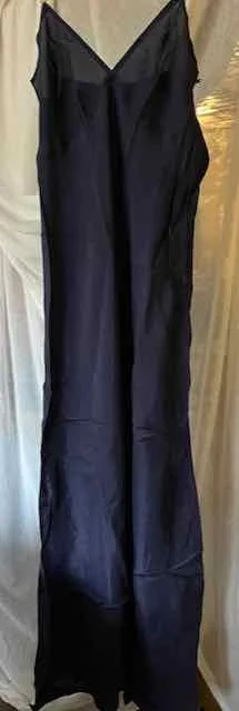 Image for Robe de soirée longue, bleu marin – lamé / VINTAGE