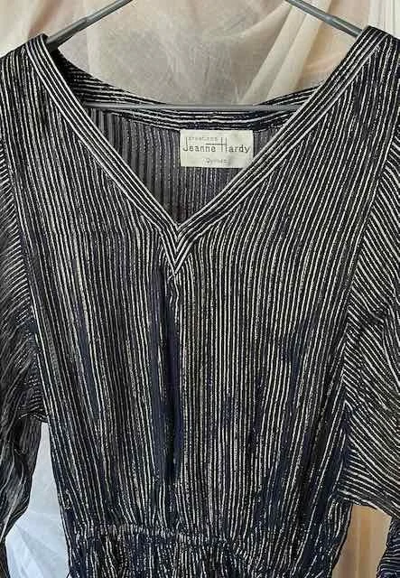 Image for Robe de soirée longue, bleu marin – lamé / VINTAGE