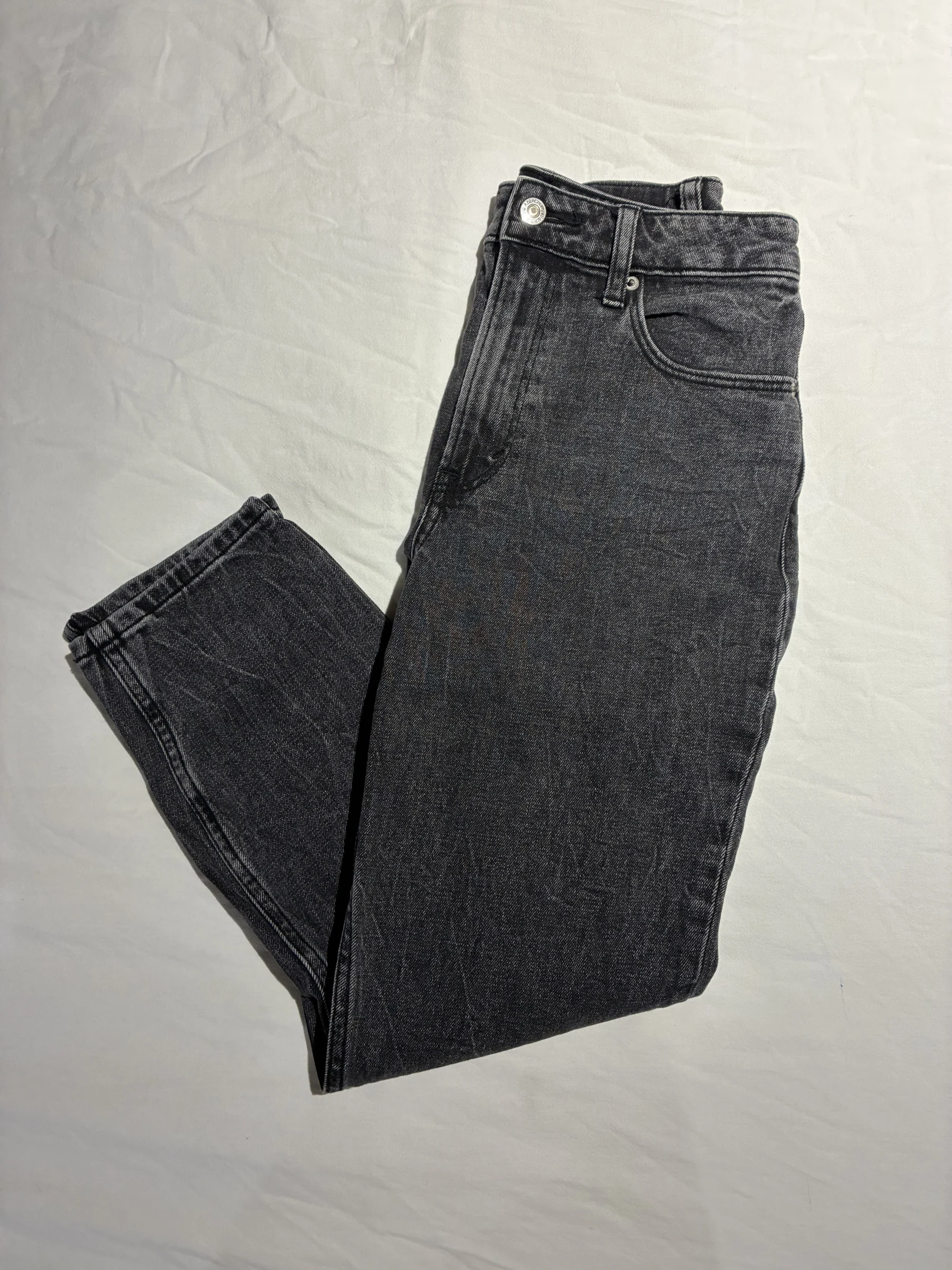 Mom jeans noirs Abercrombie and Fitch seconde main