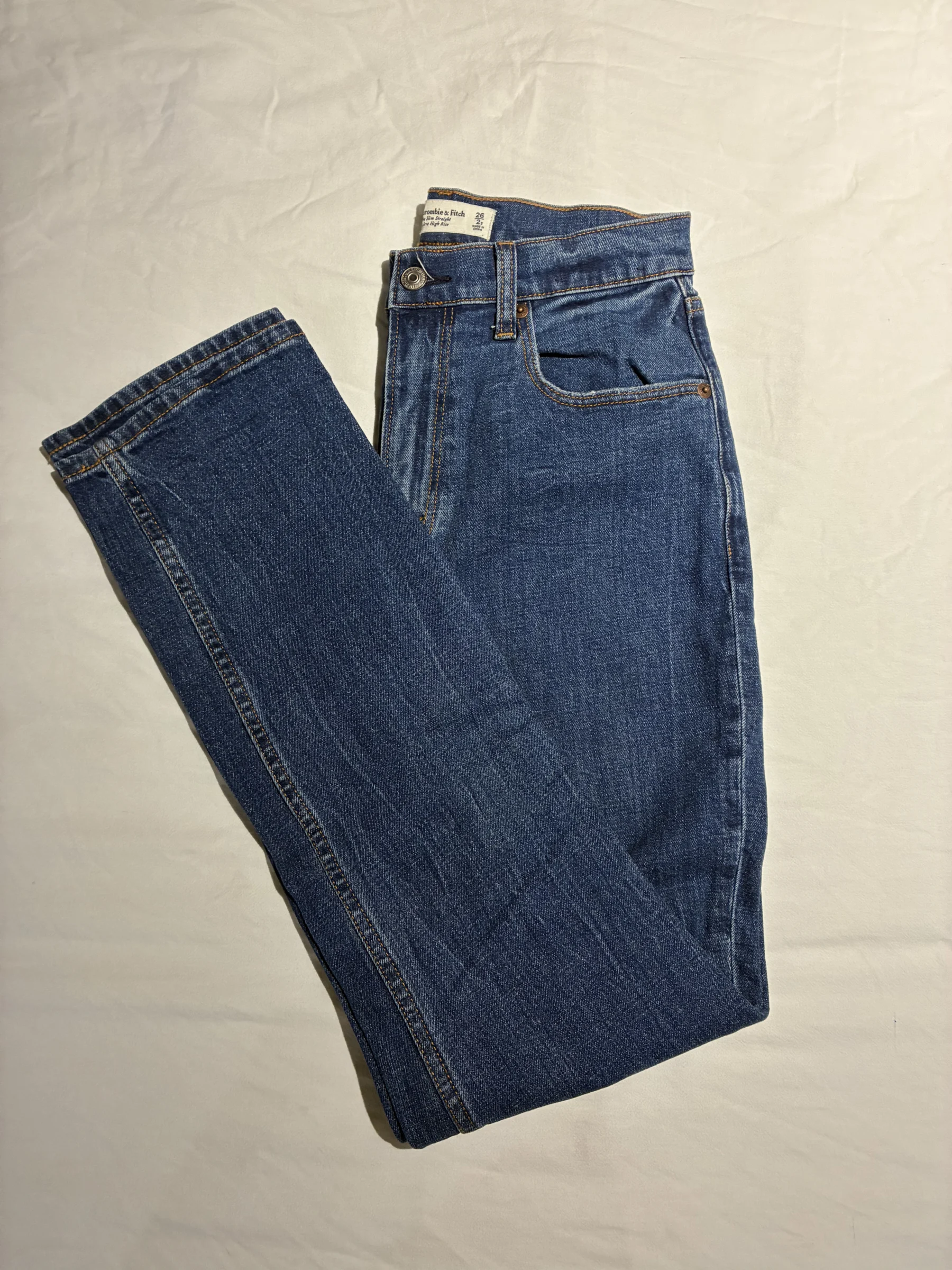 Jeans droit Abercrombie and Fitch seconde main