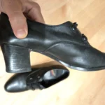 Thumbnail for Souliers Vintage Aerosoles en cuir véritable avec talon et ouverture élastique
