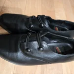 Thumbnail for Souliers Vintage Aerosoles en cuir véritable avec talon et ouverture élastique