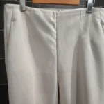 Thumbnail for Pantalon professionnel en fuseau blanc crème Dynamite
