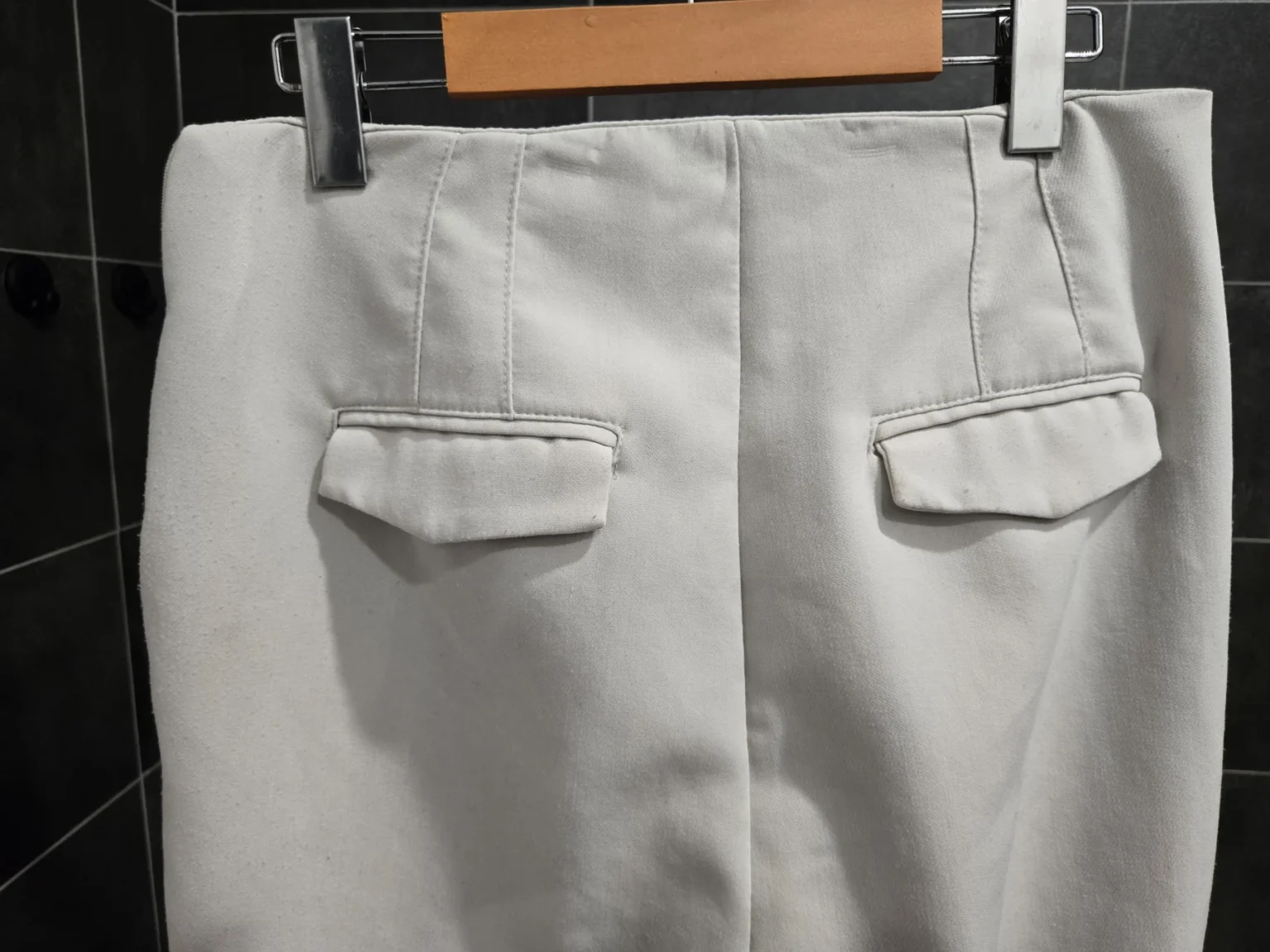 Image for Pantalon professionnel en fuseau blanc crème Dynamite