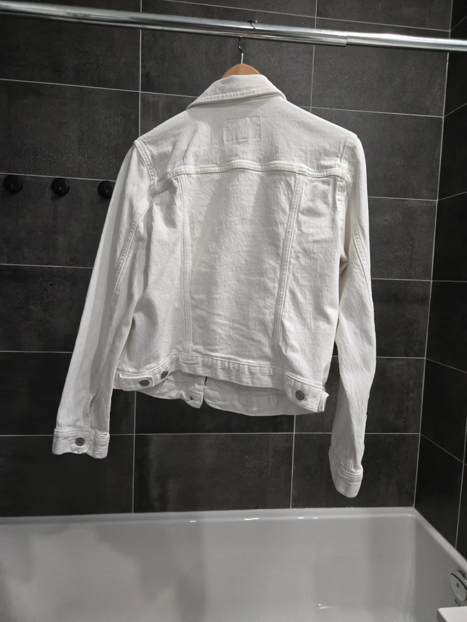 Image for Veste de jean blanc Banana Republic