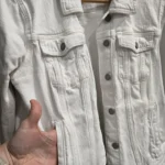Thumbnail for Veste de jean blanc Banana Republic