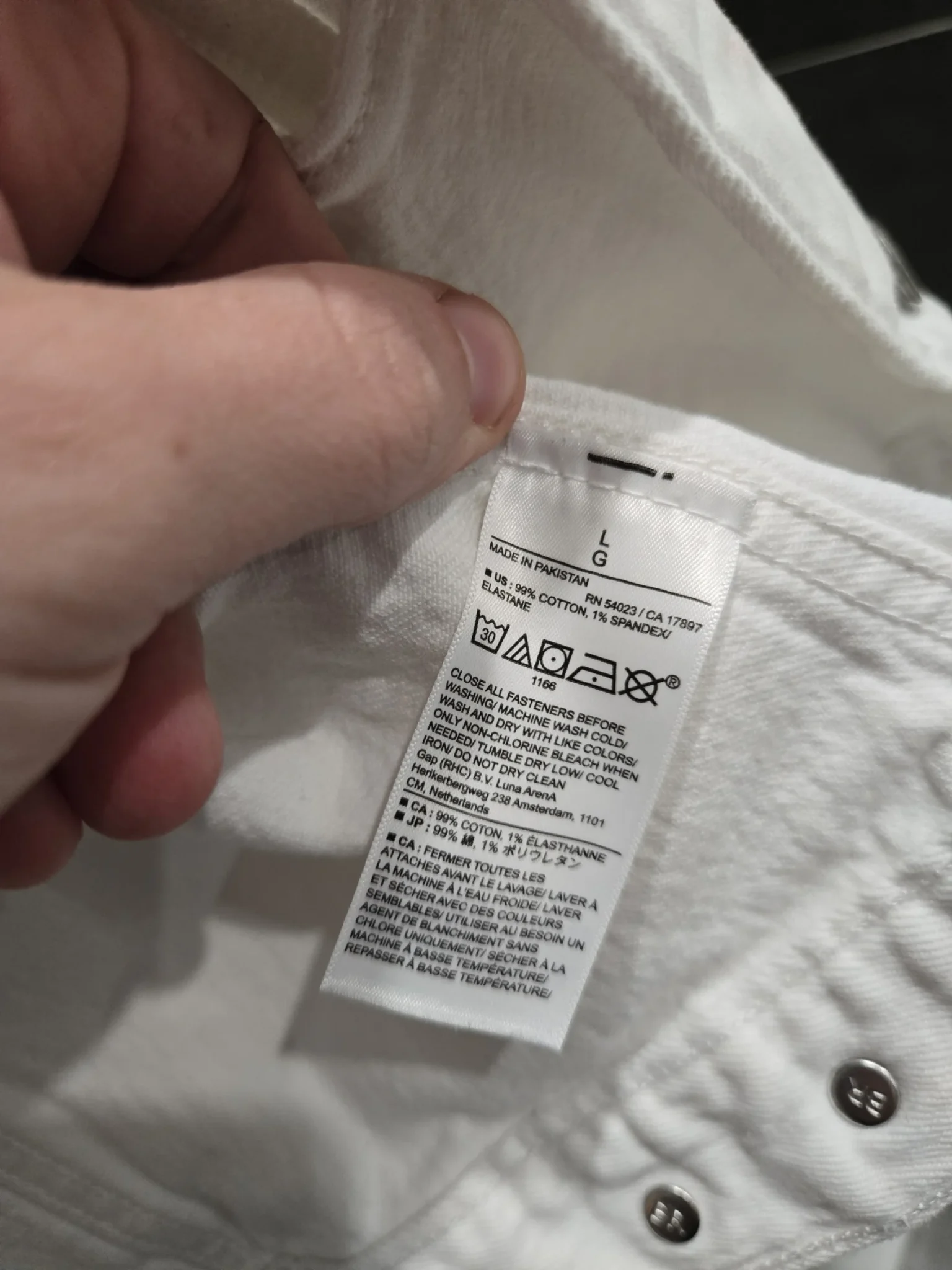 Image for Veste de jean blanc Banana Republic
