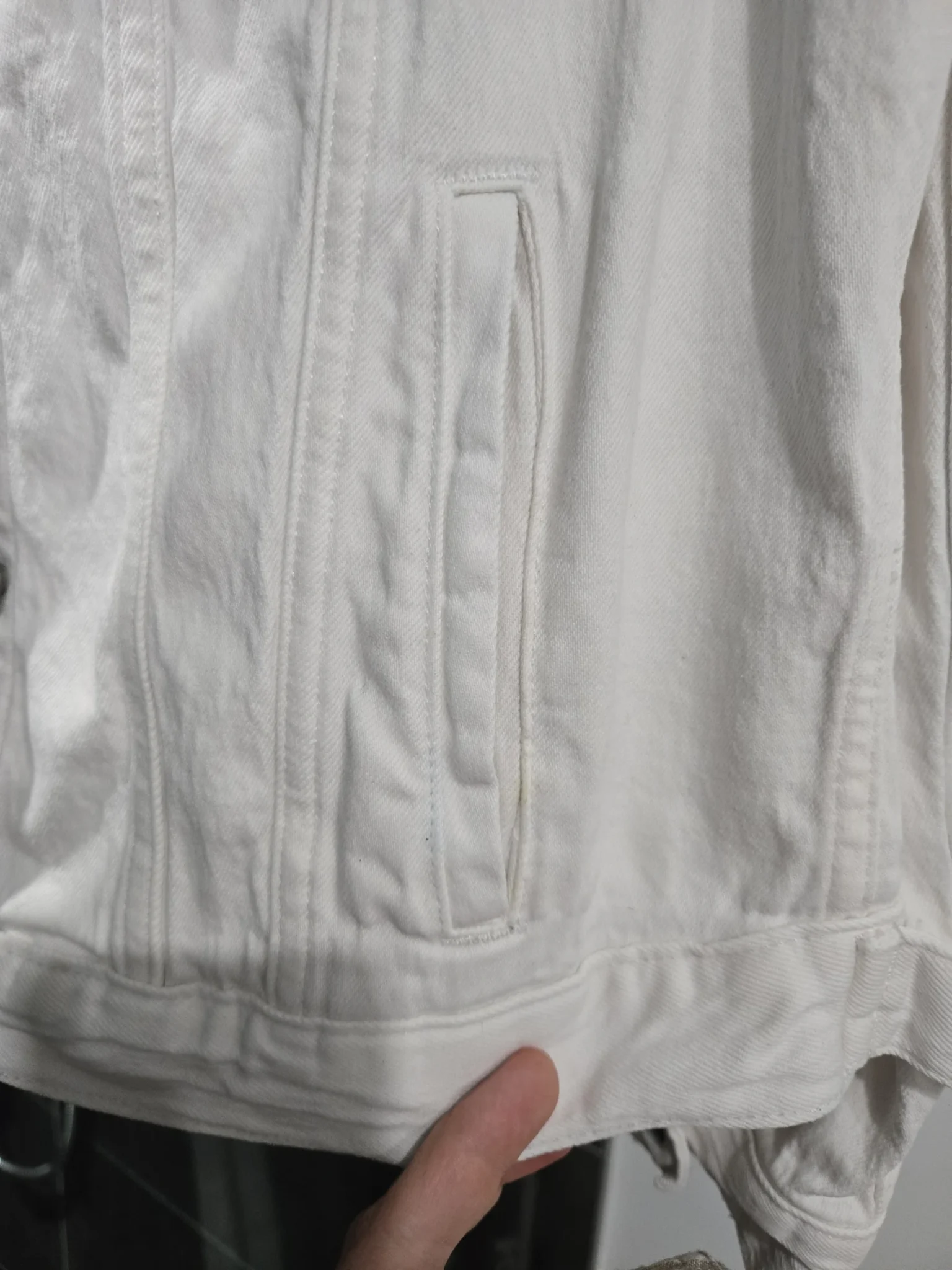 Image for Veste de jean blanc Banana Republic