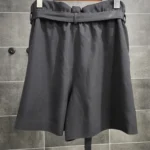 Thumbnail for Shorts à taille haute de type "paperbag" avec ceinture