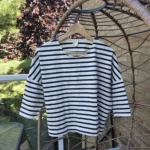 Featured thumbnail for Des Petits Hauts: Top léger 100% coton à rayures