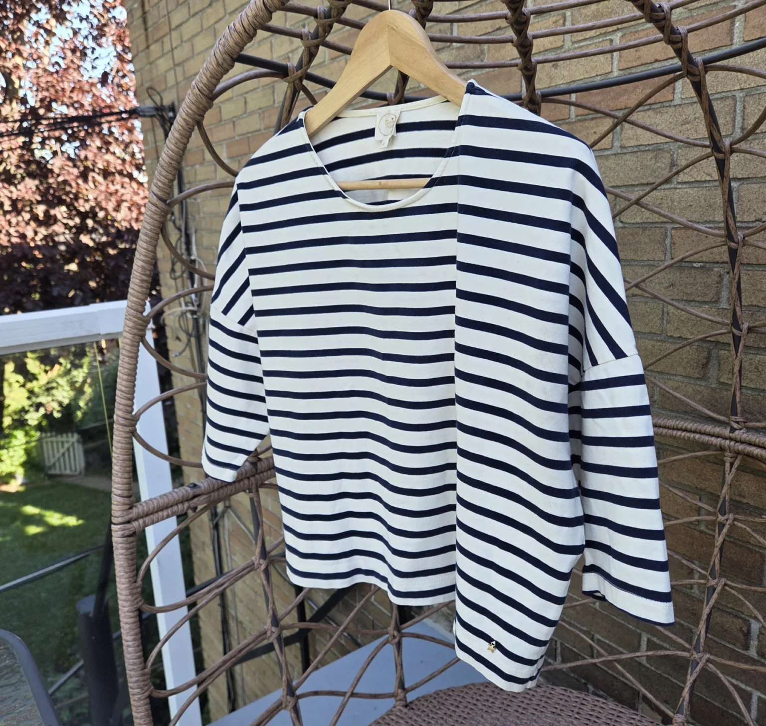 Image for Des Petits Hauts: Top léger 100% coton à rayures