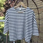 Thumbnail for Des Petits Hauts: Top léger 100% coton à rayures