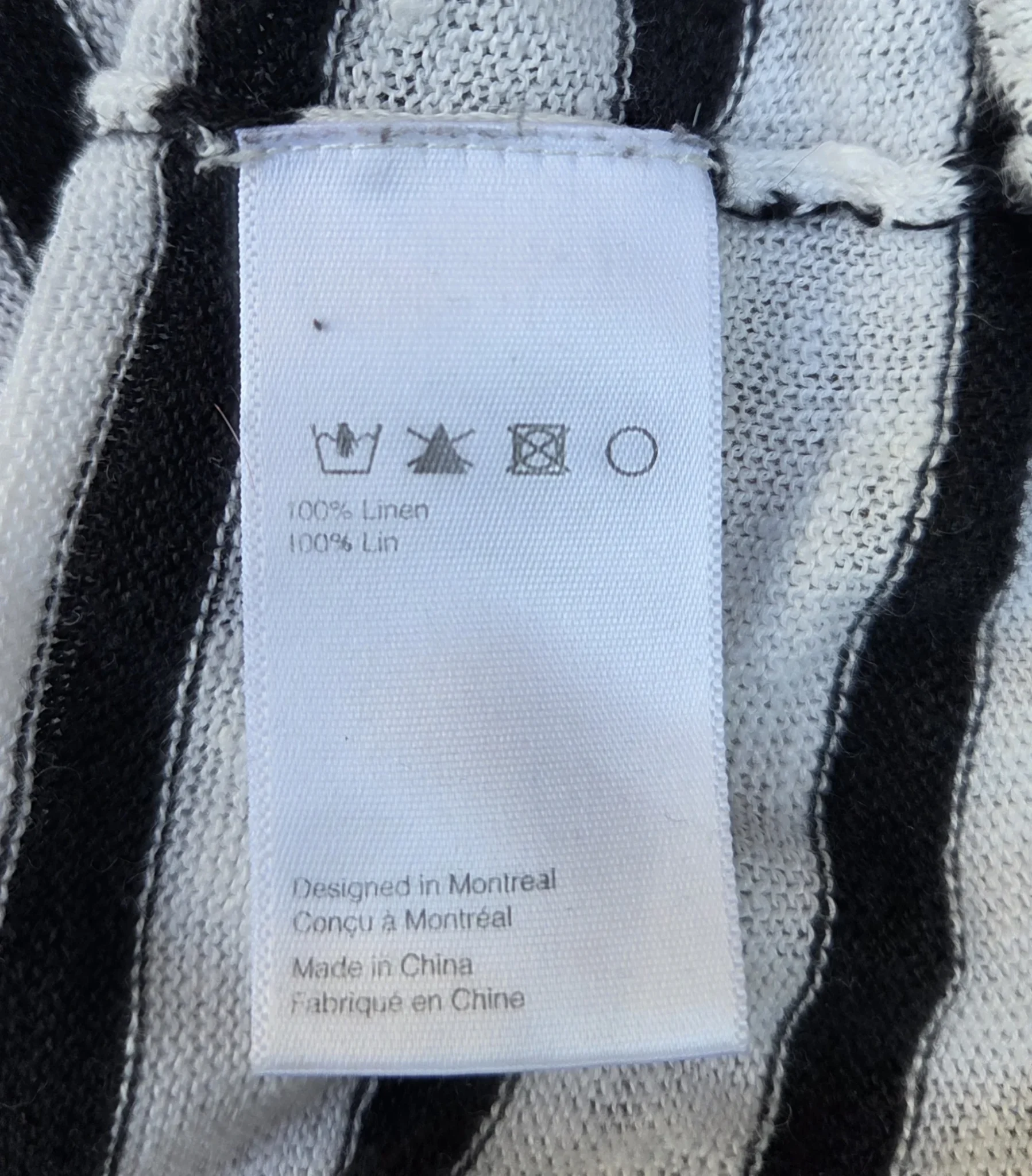 Image for NAÏF: pull léger 100% lin à rayures
