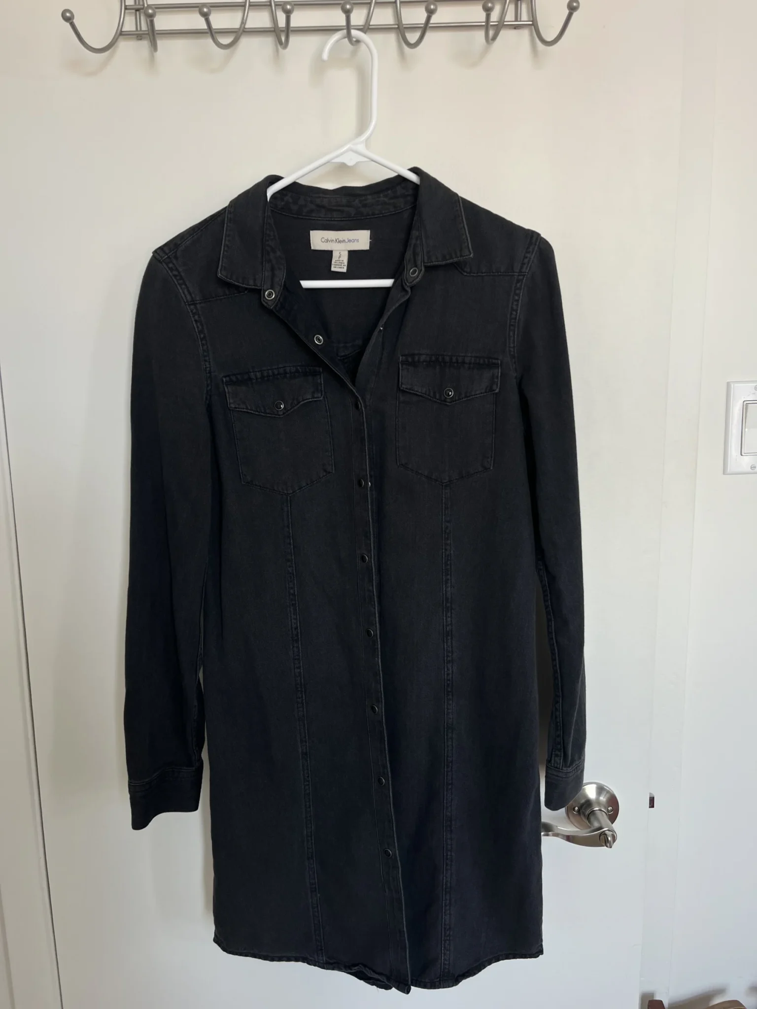 Image for Veste en jeans couleur noir «délavée »