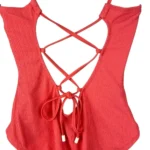 Thumbnail for Sanctuary - Maillot de bain une pièce côtelé pour femme avec dos lacé – Taille L