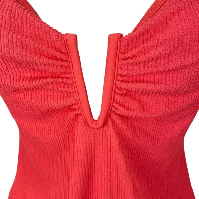 Image for Sanctuary - Maillot de bain une pièce côtelé pour femme avec dos lacé – Taille L