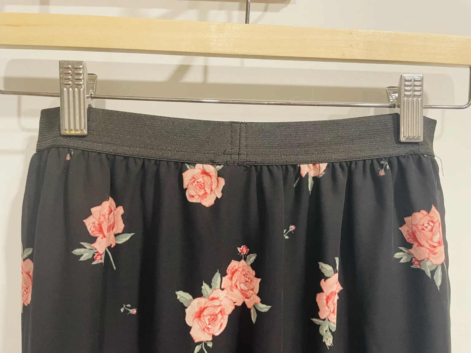 Image for Jupe longue motif roses