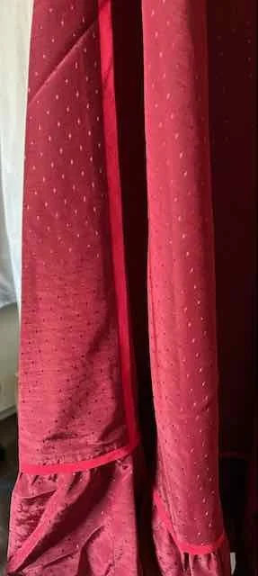 Image for Jupe longue couleur cerise, style gitan - Très Chic / VINTAGE