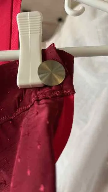 Image for Jupe longue couleur cerise, style gitan - Très Chic / VINTAGE