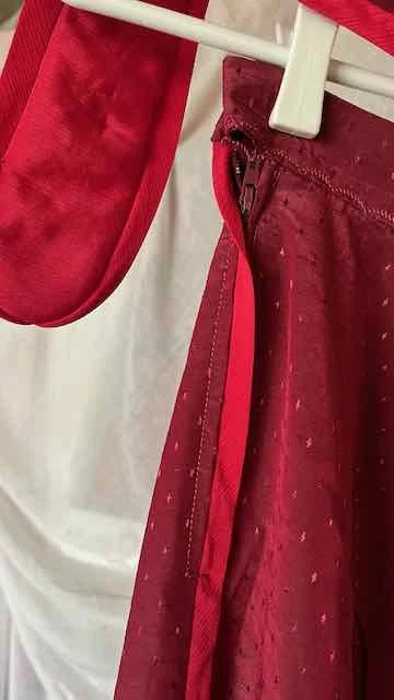 Image for Jupe longue couleur cerise, style gitan - Très Chic / VINTAGE