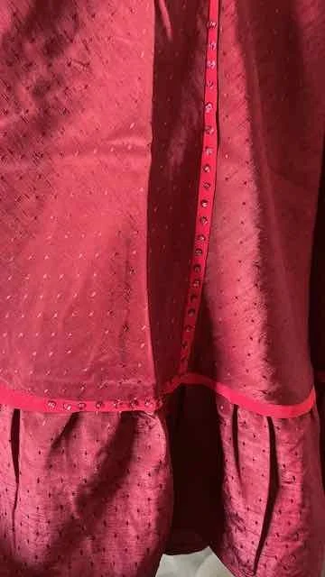 Image for Jupe longue couleur cerise, style gitan - Très Chic / VINTAGE