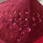 Thumbnail for Jupe longue couleur cerise, style gitan - Très Chic / VINTAGE