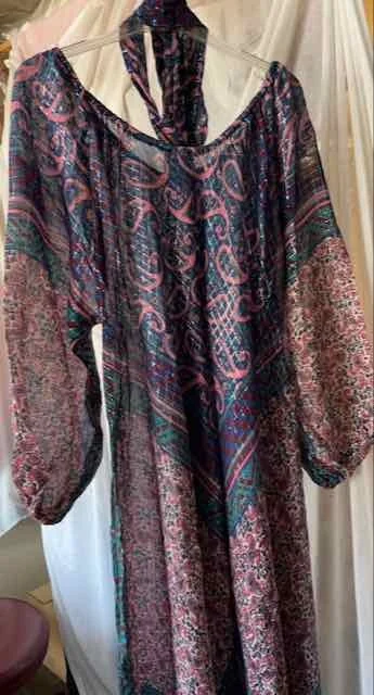 Image for Robe longue gitane circulaire – lamée - Très Chic / VINTAGE