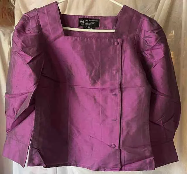 Featured image for Robe soie thaïlandaise/deux pièces – Très Chic / VINTAGE
