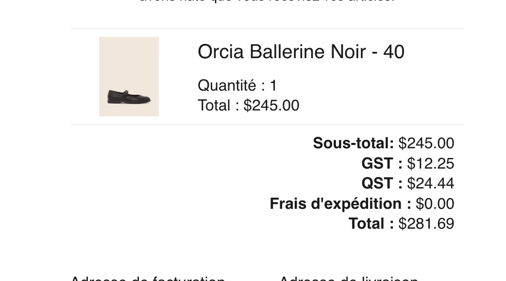 Image for Ballerines  Maguire en cuir. Achetées l’an passé et portées environ 5 fois car un peu trop petites pour moi. Habituellement, je porte la grandeur 10.