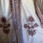 Thumbnail for Djellaba blanche avec Cape – Très Chic / VINTAGE