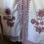 Thumbnail for Djellaba blanche avec Cape – Très Chic / VINTAGE
