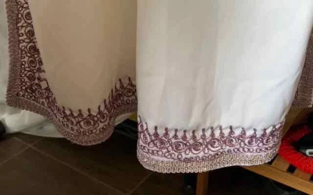 Image for Djellaba blanche avec Cape – Très Chic / VINTAGE