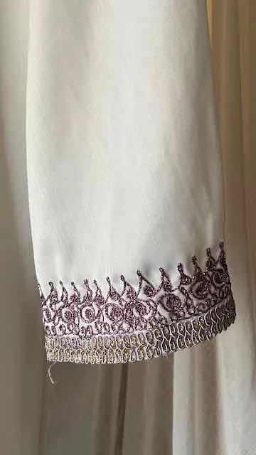 Image for Djellaba blanche avec Cape – Très Chic / VINTAGE
