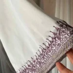 Thumbnail for Djellaba blanche avec Cape – Très Chic / VINTAGE