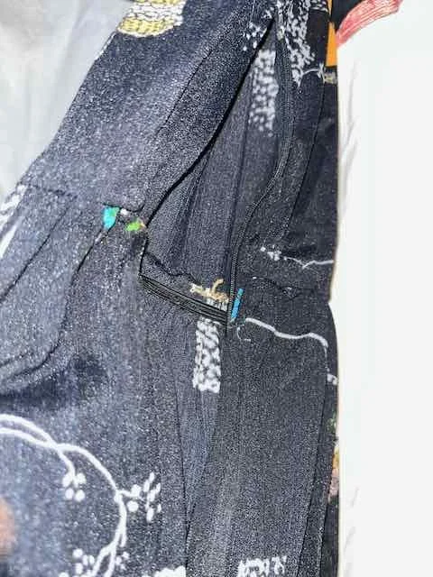 Image for Robe gitane noire à motifs - Original / VINTAGE