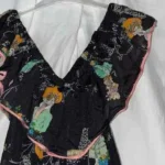 Thumbnail for Robe gitane noire à motifs - Original / VINTAGE