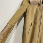 Thumbnail for Veste pour femme fourrure et laine vintage - RUDSAK - taille petit