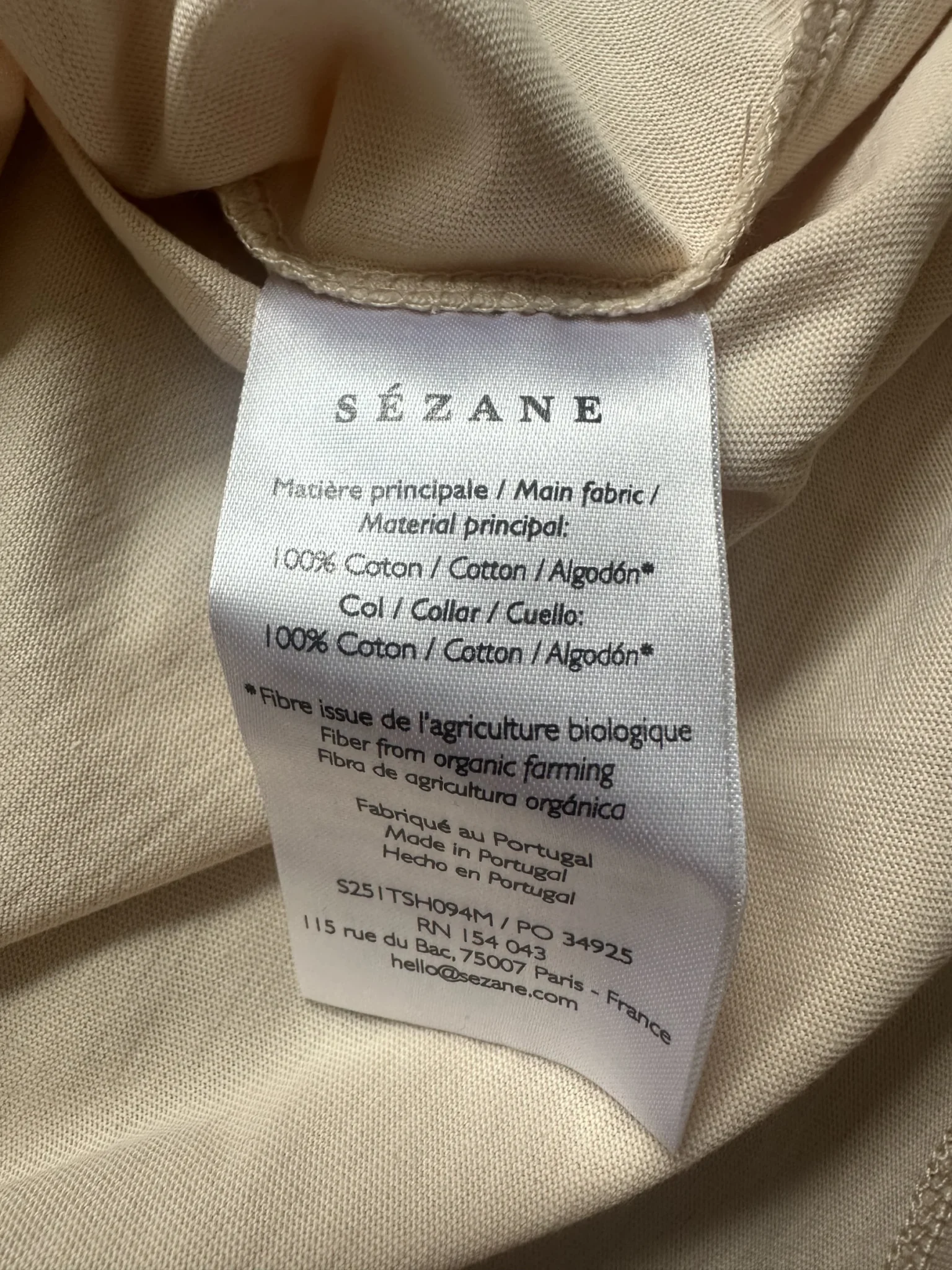 Image for Sézane Beach Club T-Shirt XS