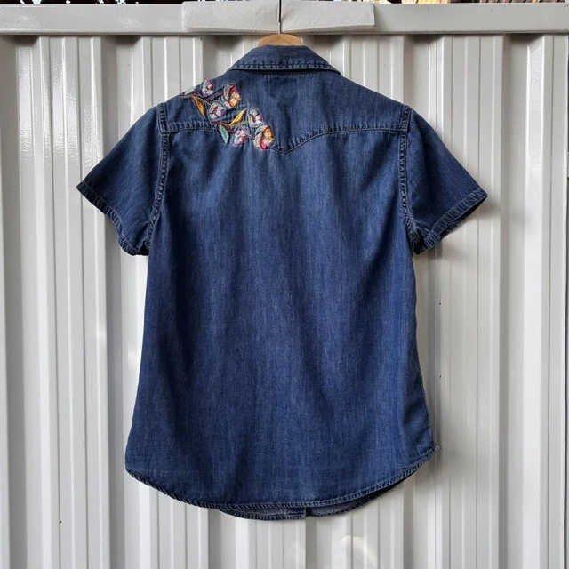 Image for Chemisier Levi's en denim M broderies