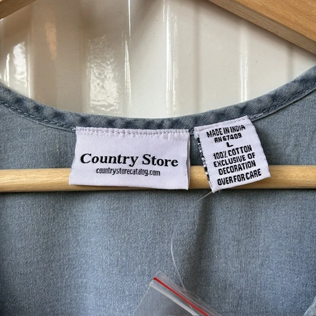 Image for Robe en denim L brodée neuve