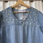 Thumbnail for Robe en denim L brodée neuve
