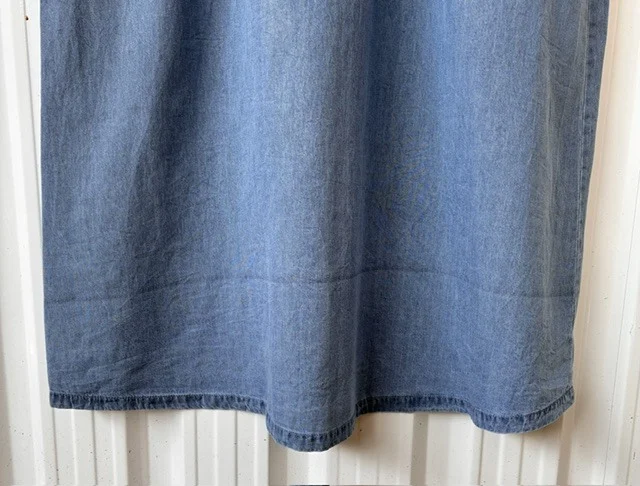 Image for Robe en denim L brodée neuve