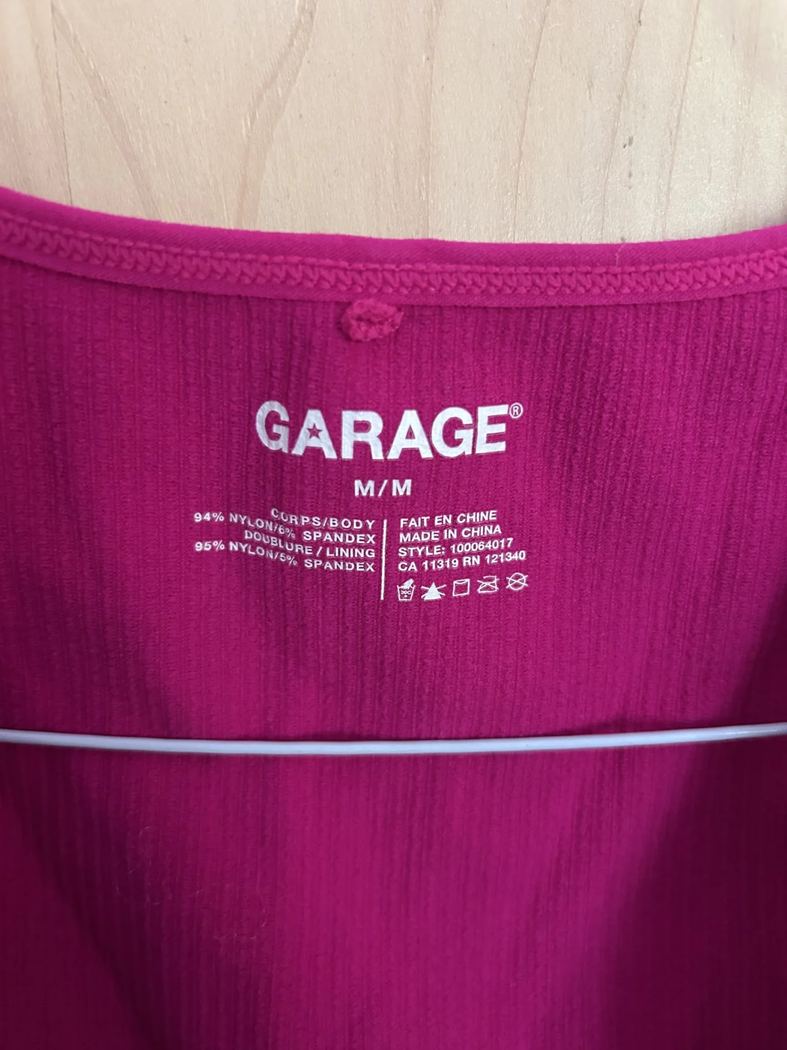 Image for Camisole crop trop rose