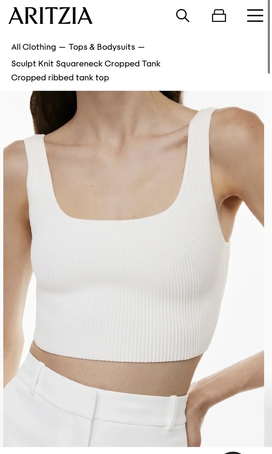 Image for Camisole Babaton courte