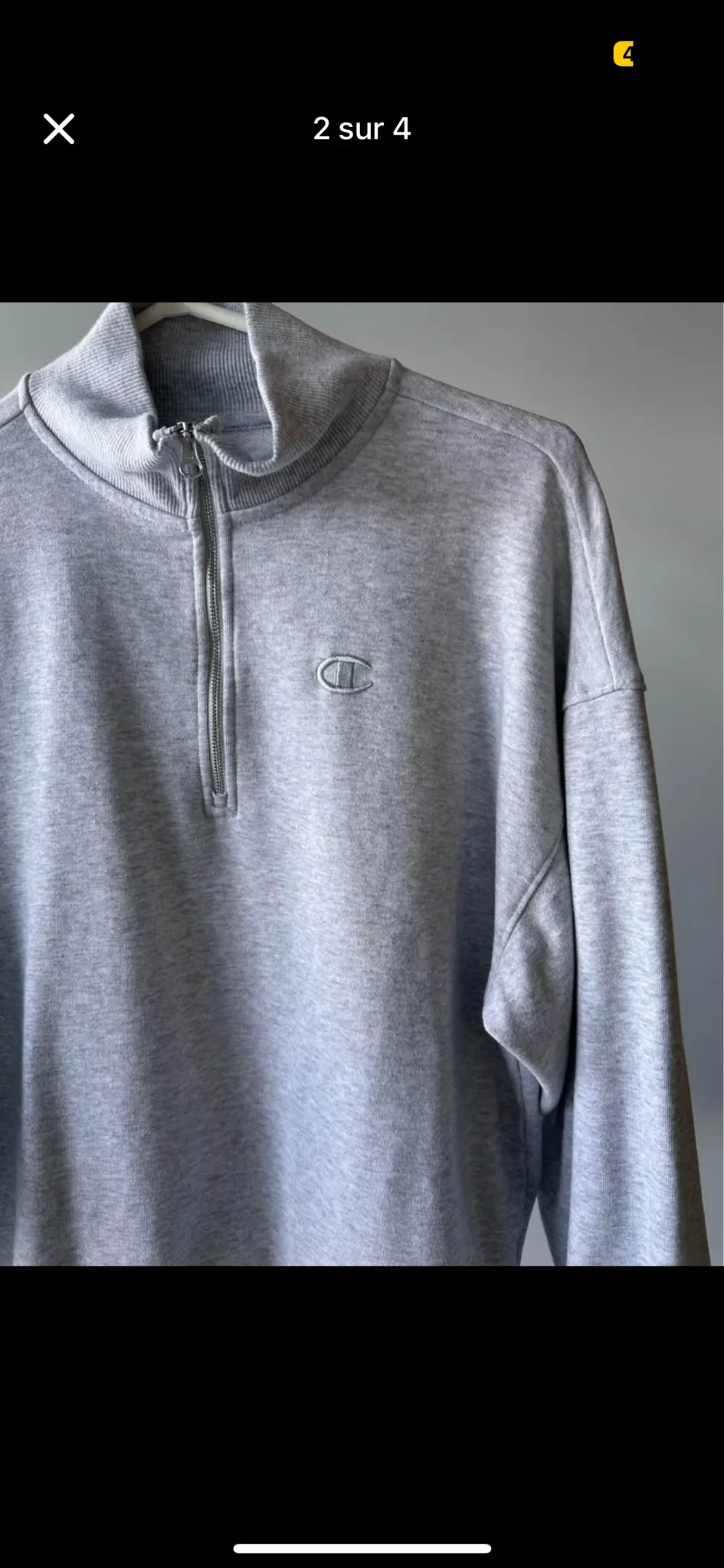 Image for Women’s champion sweater size small / Chandail Demi zip champion pour femmes taille small