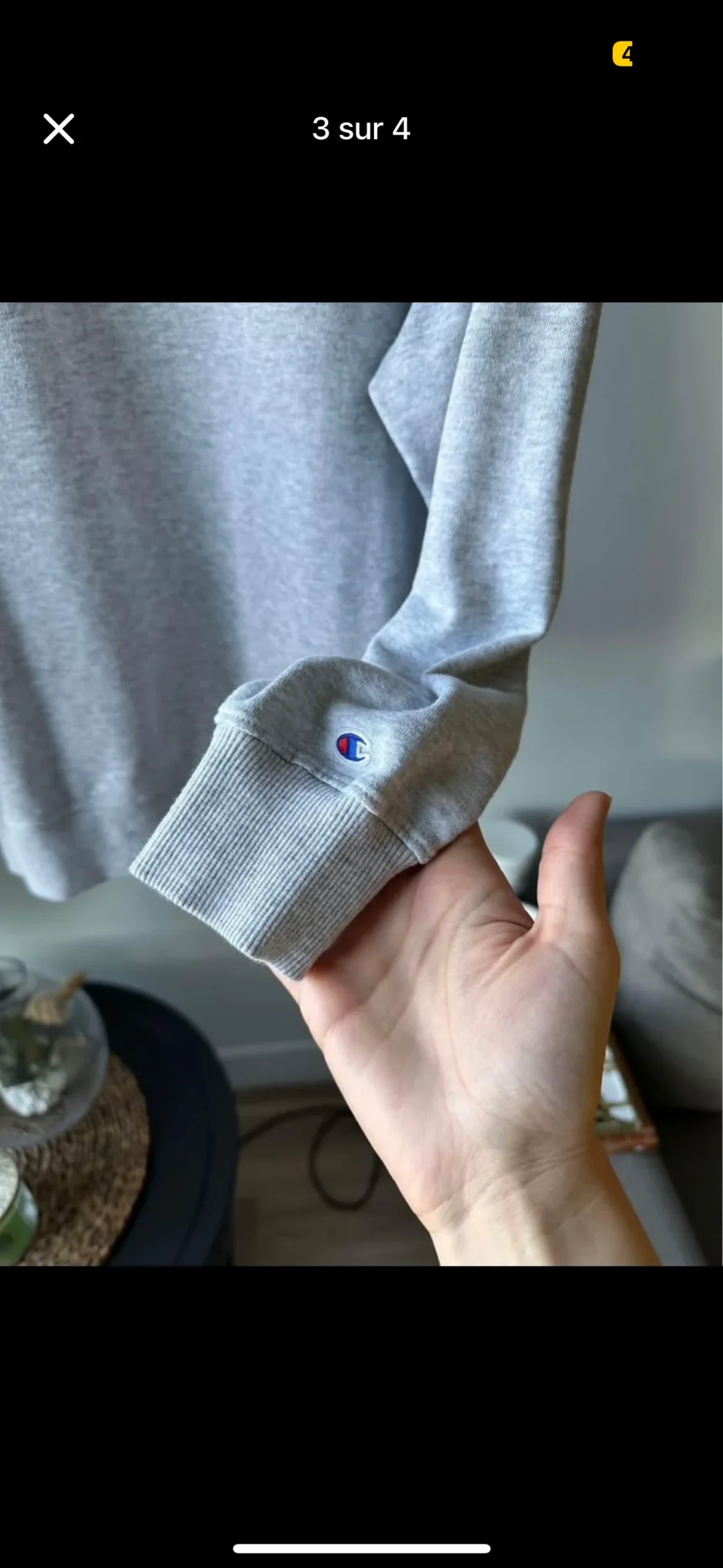 Image for Women’s champion sweater size small / Chandail Demi zip champion pour femmes taille small