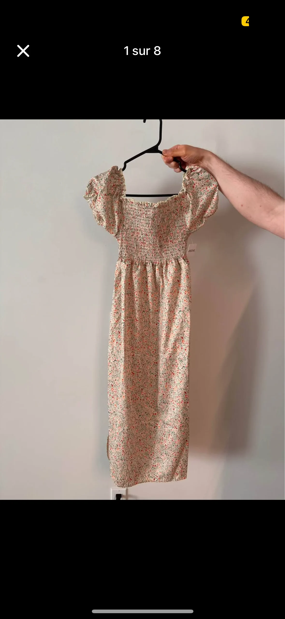 Magnifique robe 👗 Ardène fleuries off shoulder avec étiquette originale jamais portée taille médium Ardene seconde main